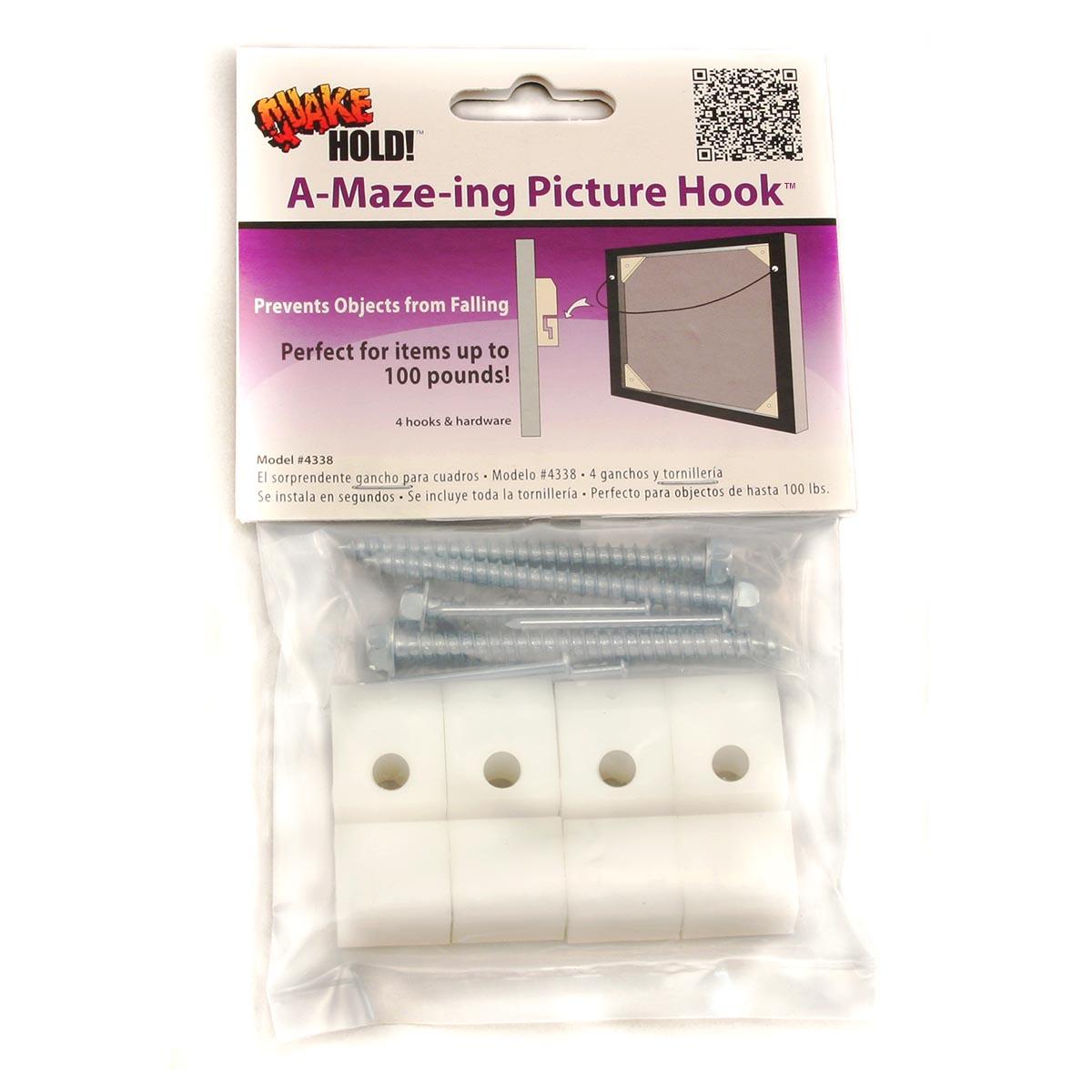 A-Maze-ing Picture Hook™ (4 Pack) – QuakeHOLD!