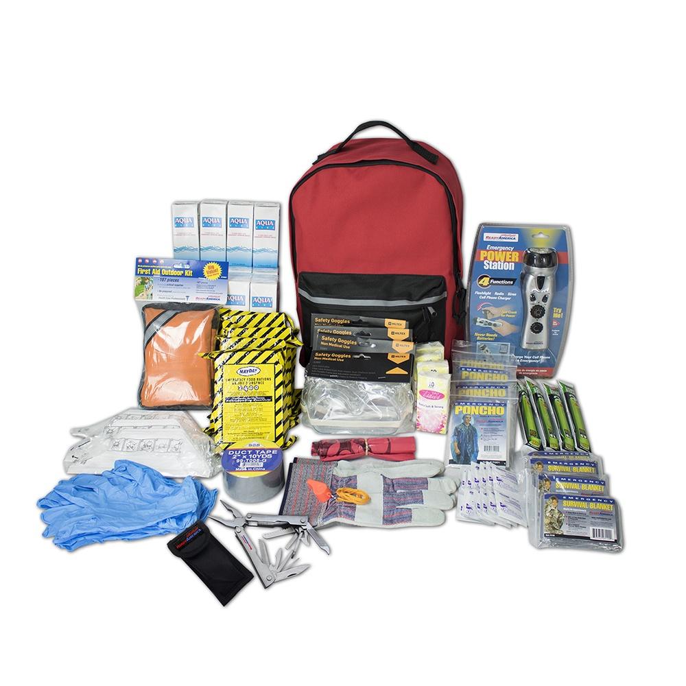 Definitie Hoeveelheid geld Benodigdheden 4 Person Deluxe Emergency Kit (3 Day Backpack) – QuakeHOLD!